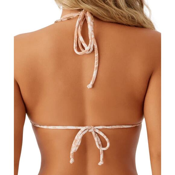 O'Neill Juniors' Roam Slow Venice Triangle Bikini Top, Toasted Nut, Small NWT - Picture 2 of 5